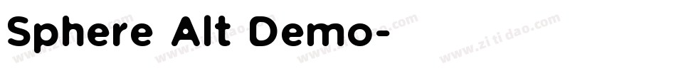 Sphere Alt Demo字体转换
